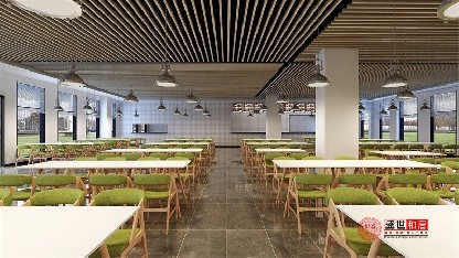 合肥厂房企业食堂装修效果图